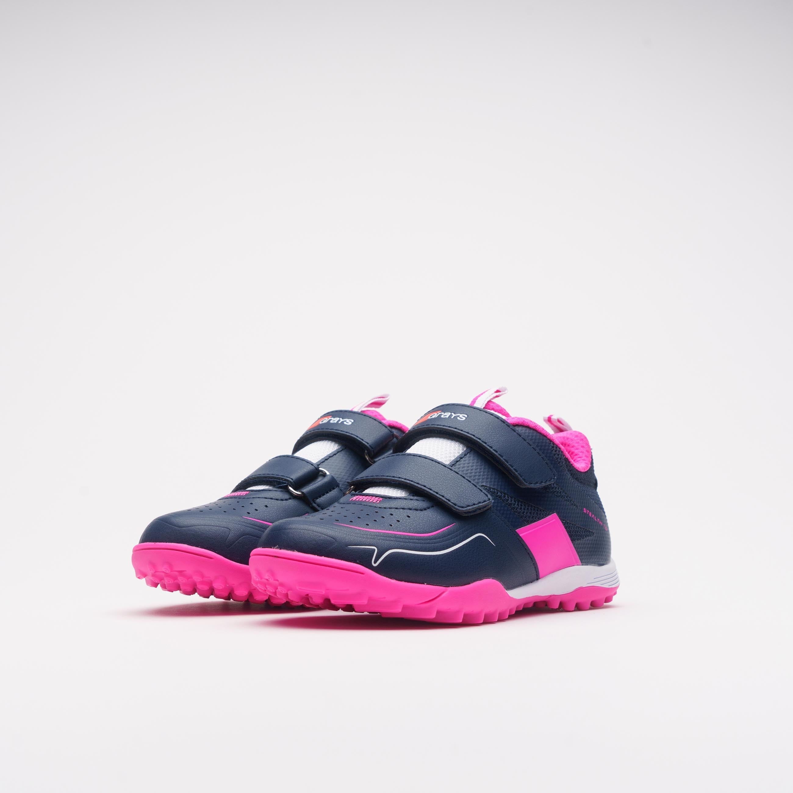 HSEI24Shoes Navy Pink Mini Hockey Shoe, Pair